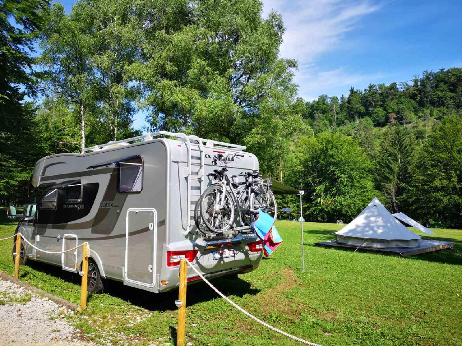 Campingplatz Eco River Camp - Pitches Radovljica